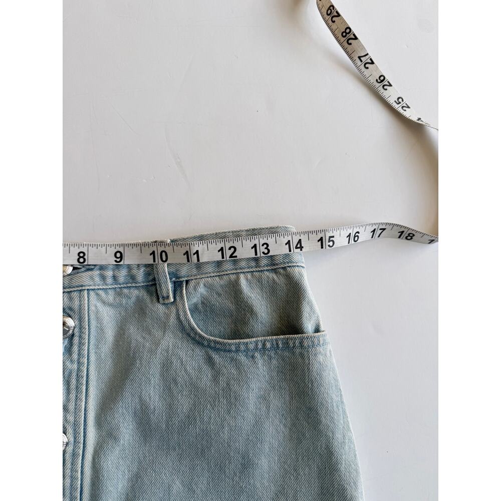 A.P.C. Paris Denim Button-Front Skirt - Picture 5 of 14